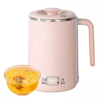 MACOLAUDER Electric Kelt 450 мл Электрический чайник для кипячения воды Электрический чайник из нержавеющей стали 304 Чайный склад Вакуумная изоляция Молоко Чай Кофе