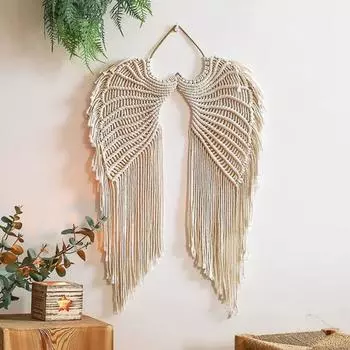 Macrame Wing Tapestry Boho Style Background Wall Decoration Wall Hanging Ornaments Hotel