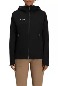 Macun Soft Shell Hooded Jacket Asian Fit SO Hooded Jacket AF Women black M [Mammut] 2.0 Women/Macun 2.0 чёрный