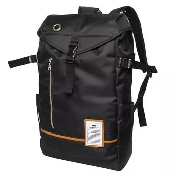 MADDEN EQUIPMENT Рюкзак с клапаном, рюкзак большой емкости, большой, формата A4, B4, A3, для хранения ПК, водоотталкивающий, легкий, черный, 29 см x 48 см x 14 см [Meden