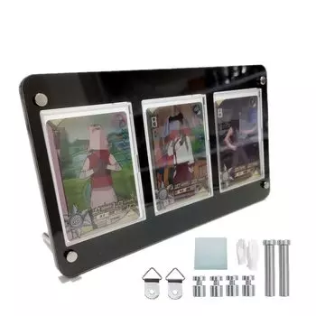 MADDEY 2 ряда черный дисплейный корпус с винтовым креплением подставка для карт загрузчик карт подставка для карт держатель для карт защита от ультрафиолета черный дисплейный корпус толщина рядов/3 рядов/4