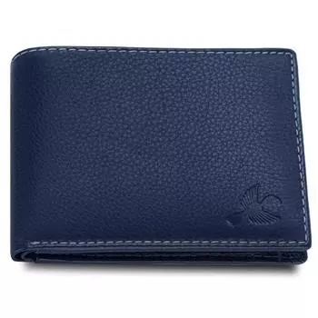 Мужской кошелек Maddison из натуральной кожи темно-синего цвета | Элегантный и стильный кошелек с блокировкой RFID | Подарочные кошельки для мужчин