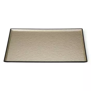 Made in and Seiryu Champagne Gold Aqua S x x J-kitchens Placemat/Tray, Japan, High-Quality Easy-to-Use, 3-Shaku Plain, (39.5cm 28.5cm 1.5cm)