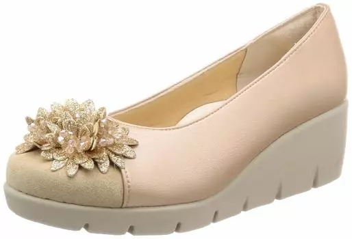 Made in Beautiful Casual Thick Pink cm [First Contact] Pumps, Japan, Legs, Pumps, Women s, Sole, IM39618, Beige, 23.5