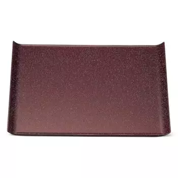 Made in Dark Red Galaxy Fugen Light S x x J-kitchens Placemat, Japan, Simple, 3-Shaku Wing, Lacquer, (39.6cm 28.3cm 2.2cm)