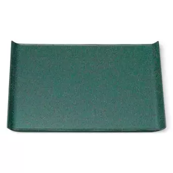 Made in Elegant Green Galaxy Fugen Light SL x x J-kitchens Placemat/Tray, Japan, 3-Shaku Wing, Lacquer, (39.6cm 28.3cm 2.2cm)