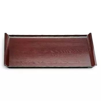 Made in ID Wood Grain x 34cm x 6 J-Kitchens Placemat, Japan, Modern, Heat-Resistant, Tray, 48.5cm 2.2cm (Shaku ID)