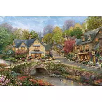 [Made in Japan] Beverly 1000 Piece Jigsaw Puzzle Cotswolds Flower Walkway (49 x 72cm) 1000-051