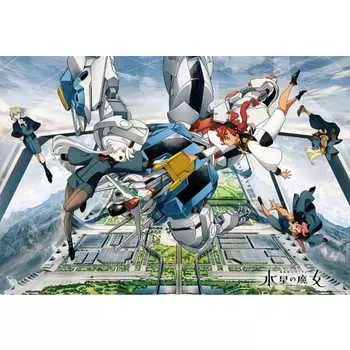 [Made in Japan] Beverly 1000 Piece Jigsaw Puzzle Mobile Suit Gundam Witch of Mercury Key Visual (49 x 72cm) 1000-017