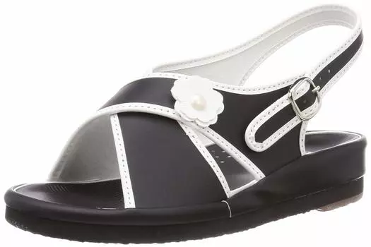 Made in Japan Nurse Sandals Heel Wedge Sole Easy to Wear White WN7802 Black cm 4E [Wing Nurse] 3.5cm Women s 21.5~22.0 чёрный