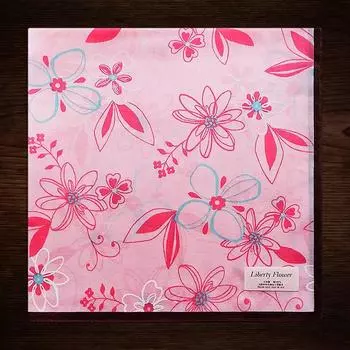 Made in Japan Pure Cotton Sweat-Absorbent Smooth Lilac Handkerchief Powder style
