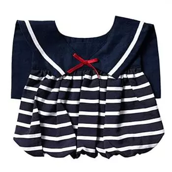 Made in Japan Sailor Color Border Bib Baby Gift Gift Box Bib Half Birthday Birthday Invitation Dress Marine Sailor Navy [NIVA] (Niva) тёмно-синий