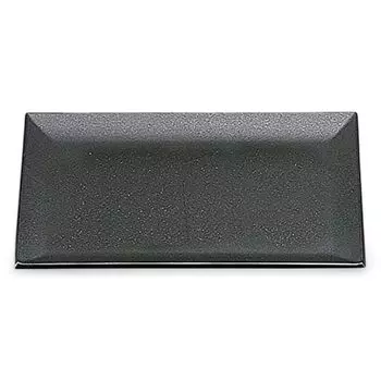 Made in Japanese Gray Metallic Fugen Small x x J-kitchens Placemat, Tray, Japan, Beauty, 3-Shaku Fukiage, Lacquer, Lightweight, (39.4cm 30.5cm 1.9cm)