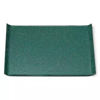 Made in Japanese Green Galaxy Fugen Weak Size Small x x J-kitchens Placemat, Japan, Tray, 2-Shaku Wing, Lacquer, (36.3cm 25.8cm 2.2cm)