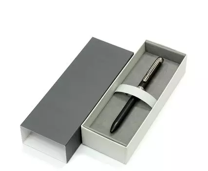 Made in Metallic Rotating Ballpoint Pen Premium Japan, Two-Color Super, Black, Boxed, K7-2CA-1-B