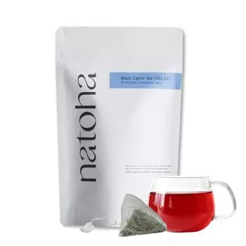 Made in Natoha Relaxing Black Ginseng Tea x 10 Caffeine Free Black Ginseng Lemongrass Aloe Tea Bag Pesticide Free [100% Okinawa] [2g packets, approx.