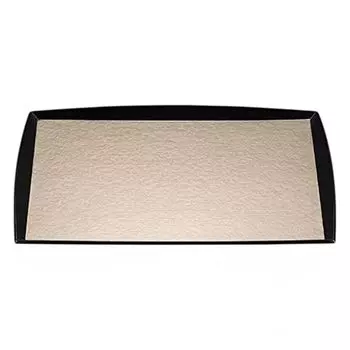 Made in Perfect as a 4 Shaku High Watarase Long Rectangular Wood Champagne Small x x J-kitchens Placemat, Japan, Gift, Tray, (1.5 ft) Rim, Grain,