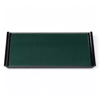Made in Placemat with Green Pearl Bishamonten Lacquer x x J-kitchens Placemat, Japan, 3-Shaku (1.3m) (39.4cm 27.6cm 1.9cm)
