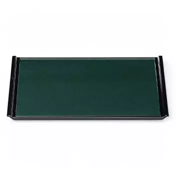Made in Premium Green Pearl Bishamonten Lacquer x x J-kitchens Placemat/Tray, Japan, Quality, 5-Shaku Flight, (45.6cm 32.5cm 2.1cm)