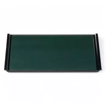 Made in Refined Green Pearl Bishamonten Lacquer x x J-kitchens Placemat, Japan, Tray, 2-Shaku Flight, (37.3cm 25.5cm 1.8cm)