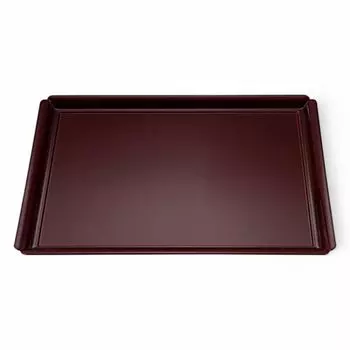 Made in Refined Japanese 3 Shaku Mokko Bishamon Lacquer with Black Lacquer x x J-kitchens Placemat/Tray, Japan, Tray, (1.5 ft) (Pink) Rectangular,