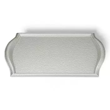 Made in Refined Japanese Silver Aqua S x x J-kitchens Placemat, Tray, Japan, Style, Heat-Resistant, (42.7cm 30.7cm 3cm)