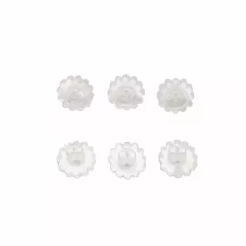 Made in Set of 60 Earring Flower Sunflower Resin Silicone Catches Japan, Catches, Shape, (60 Pieces)