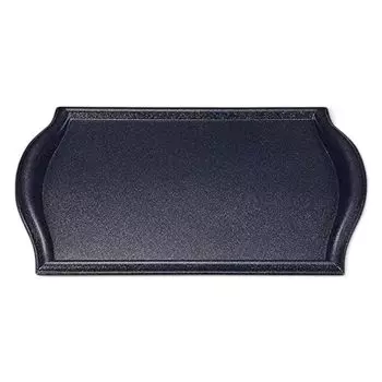 Made in Simple and Wave Black Light S x x J-kitchens Placemat, Japan, Luxurious, Heat-Resistant, 4-Shaku Rim, Pearl, (42.7cm 30.7cm 3cm)