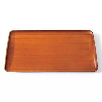 Made in Teak Wood Size 42cm x x J-kitchens Placemat/Tray, Japan, Multi-Purpose, Slender, Grain, 29.4cm 2.2cm