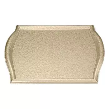 Made in Wave Champagne Gold Aqua SL x x J-kitchens Placemat, Japan, High-Quality, Easy-to-Use, Heat-Resistant Tray, A) 4-Shaku Rim, (42.7cm 30.7cm