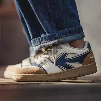 Maden Men s Casual Board Shoes Retro Colored Shoes 2025 Autumn Winter New Versatile Low Top Shoes Sports Board Shoes 38 EUR синий