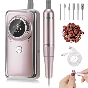 Madenia аккумуляторная электрическая профессиональная фреза для ногтей 35000 высокоскоростная переменная временная профессиональная фреза для ногтей для начинающих маникюрный салон