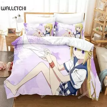 Madoka Magica Bedding Set Single Twin Full Queen King Size Bed Set Adult Kid Bedroom Duvet cover Sets Anime Bed Sheet Set 70x133cm 2pcs