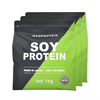 MADPROTEIN Соевый белок Без искусственных подсластителей Произведено в Японии Соевый растительный белок (Молочный чай, 3 кг)