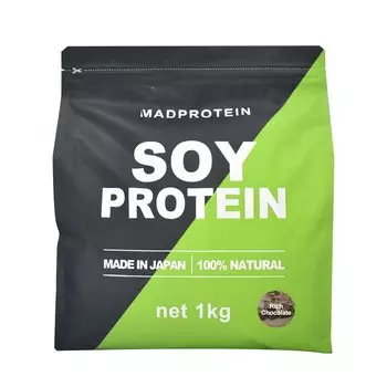 MADPROTEIN Соевый белок Без искусственных подсластителей Произведено в Японии Соевый растительный белок (Насыщенный шоколад, 1 кг)