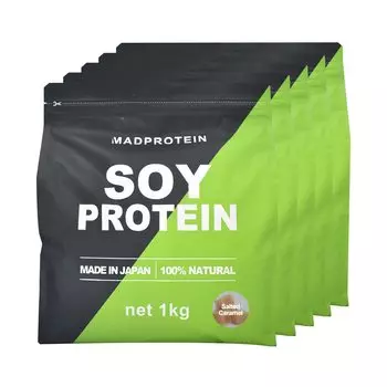 MADPROTEIN Соевый Не Искусственный Сделано в Соевых Бобах Растительный Белок Белок, Подсластители, Япония, (Соленая карамель, 5 кг)