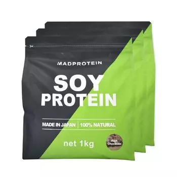 MADPROTEIN Соевый Не Искусственный Сделано в Соевых Бобах Растительный Белок Белок, Подсластители, Япония, (Насыщенный шоколад, 3 кг)