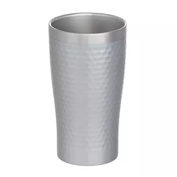 maebata 50882 Thermo-Tumbler, Vacuum Insulated, Double Walled Construction, Stainless Steel, Luxe, Silver, 11.8 fl oz (340 ml)