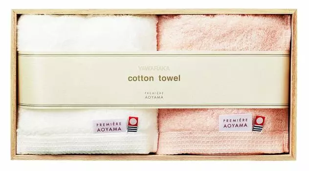Maebata Towel Gift Set White Pink Gift Set Imabari Towel Face Towel Set of 2 51721 &
