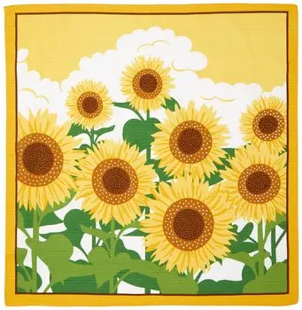 Maeda Senko Flower Scenery Small Furoshiki Sunflower