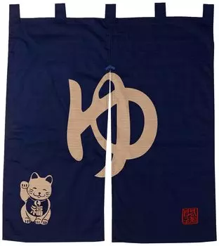 MAEDA SENKO Maeda Senko Kaiuntei Lucky Curtain Yu 039612 синий