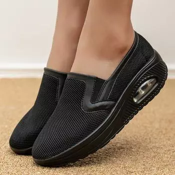 MAEDEF 2024 Classic High Quality Women s Breathable Sneakers Outdoor Mesh Walking Flat Shoes Comfortable Thick Sole Casual Shoes 36 фиолетовый