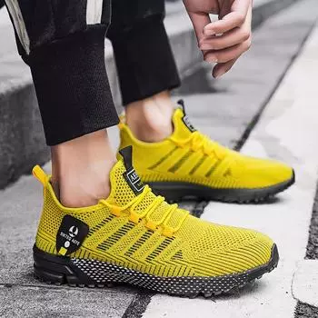 MAEDEF 2024 Классические модные мужские кроссовки Повседневные спортивные теннисные туфли Летние легкие дышащие кроссовки на шнуровке для бега на открытом воздухе 40 чёрный