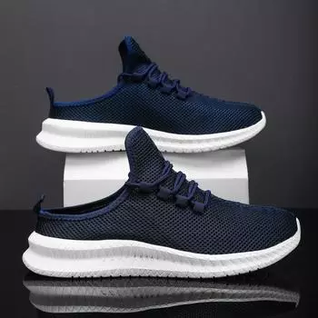 MAEDEF Fashion Men Half Slippers Mens Casual Shoes Breathable Mesh Sneakers Lightweight Outdoor Running Shoes Tenis Walking Shoe 39 чёрный