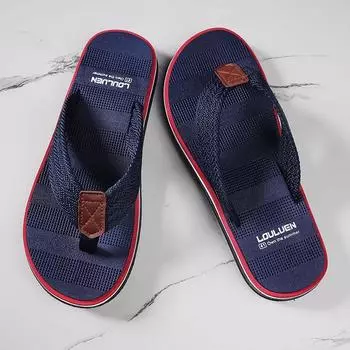 MAEDEF Men s Flip Flops Men Slippers Summer Beach Sandals Mens Lightweight Beach Slippers Anti Slip Soft Sole Casual Men Shoes 39