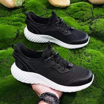 MAEDEF Мужская обувь Дышащие классические кроссовки для бега для мужчин Легкие удобные сетчатые туфли для ходьбы Теннисные туфли для мужчин 39 чёрный