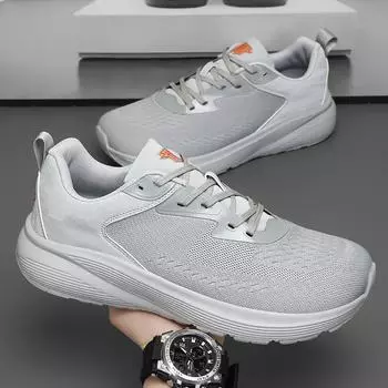 MAEDEF Мужские кроссовки Мужская обувь Дышащие легкие износостойкие спортивные кроссовки Белые спортивные туфли Мужская обувь для бега и ходьбы 36 белый