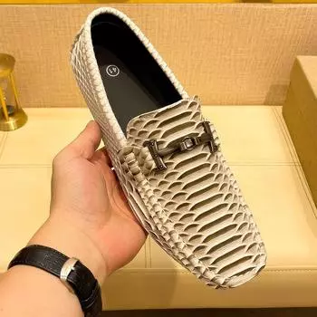 MAEDEF Summer Mens Outdoor Anti-slip Comfort Soft High Quality Men Breathable Flat Driving Shoes New 2024 Classic Casual Loafers 38 зелёный