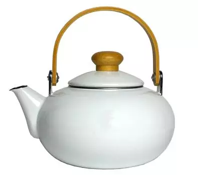 Maekawa Metal Miyabi Enamel Kettle White 2.0L
