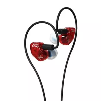 Maestraudio MAPro1000 Boost Red с 10-миллиметровым графеновым динамическим драйвером, керамическими наушниками в форме монитора, кабелем MMCX длиной 120 см, в комплекте чехол. Сделано в Японии. Высокий